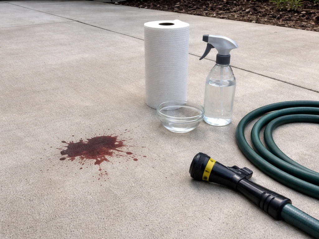 How to Get Blood Off Concrete Patio Fast and Safely