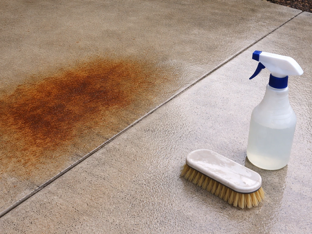How to Get Rust Off a Cement Patio Without Damage