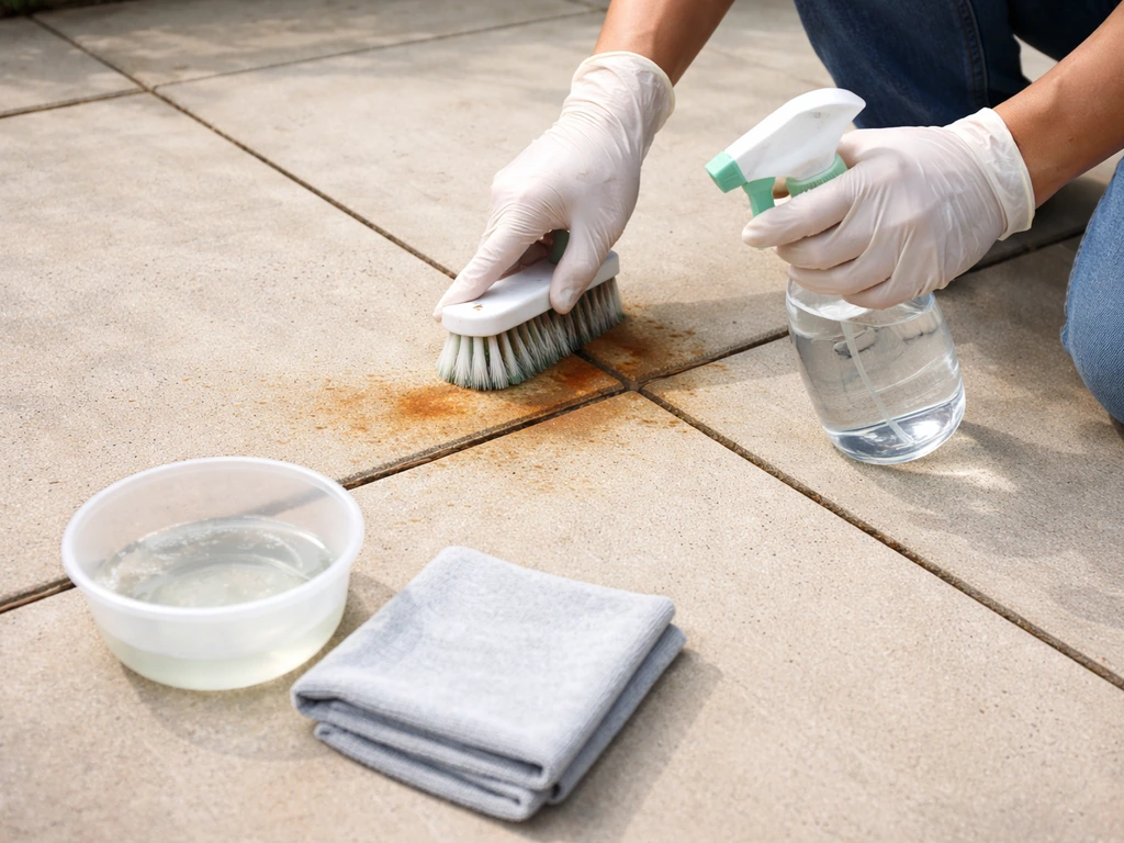 How to Remove Rust Marks From Patio Slabs Safely