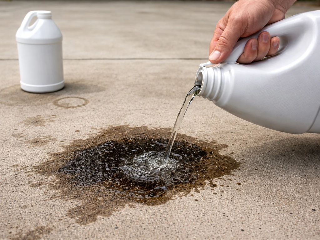 how to remove oil stains from patio